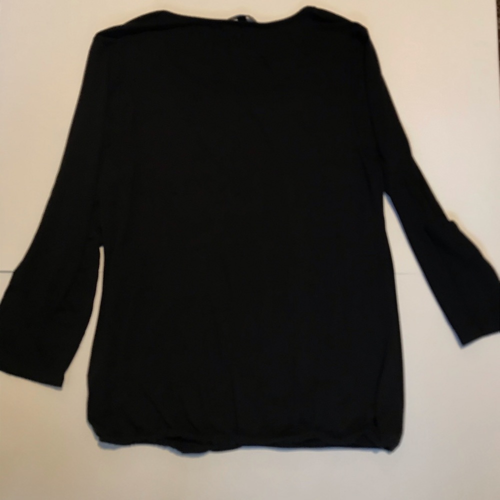 NWOT Cable & Gauge black surplice knit top - Picture 6 of 6